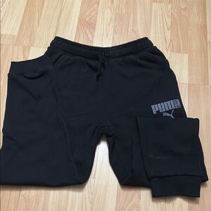 PUMA Black Sweatpants Relaxed Fit Joggers